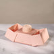Open Chupi luxury packaging box, with a beige ring box inside, ready for a special moment.