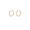Today Classic Diamond Eternity Huggies - 14k Gold Earrings - Pair