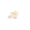 Hope & Magic - 14k Gold Tiny Stud Grey Diamond Earrings - Video cover