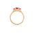 Love is All 0.5ct Ruby Engagement Ring - 14k Gold Twig Band