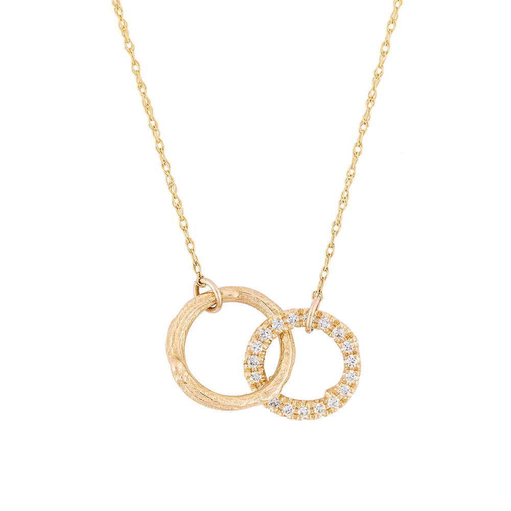 Hawthorn Eternity - 14k Gold Diamond Necklace