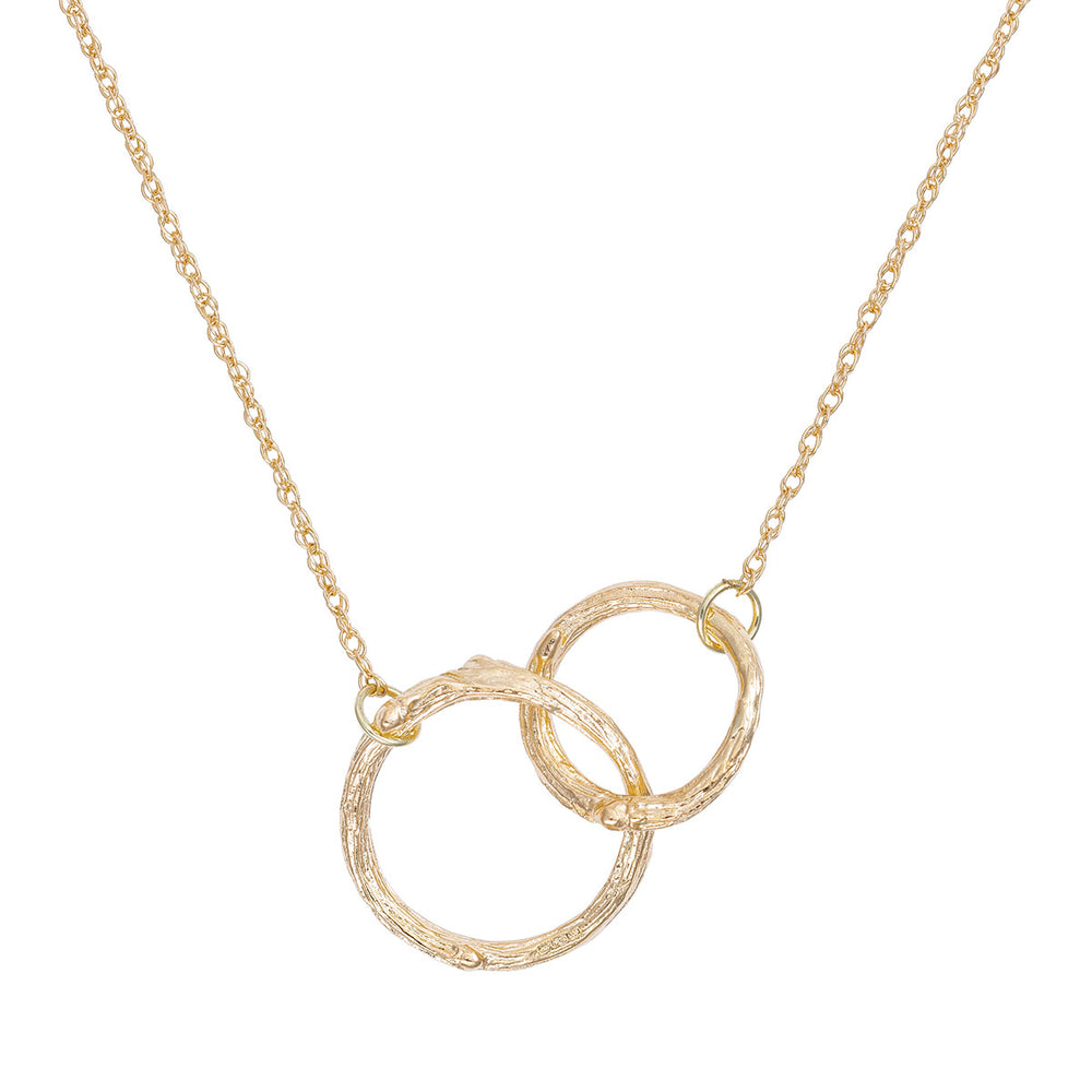 Chupi - Hawthorn Twig Necklace - Infinity Double Circle