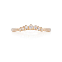 Crown of Faith - 14k Polished Gold Diamond Ring