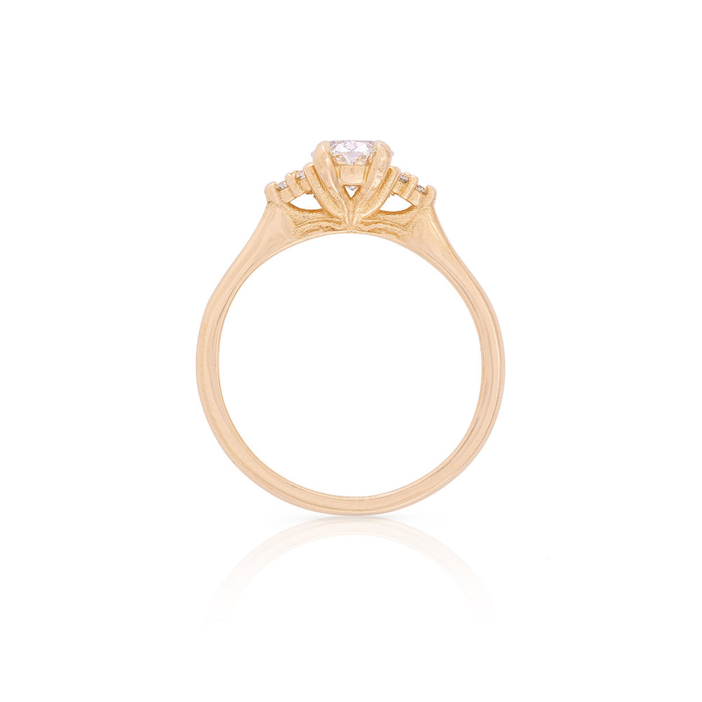 Dewlight | Polished Gold Lab-Grown Diamond Ring | Chupi