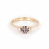 Love is All 0.5ct Grey Diamond Engagement Ring - 14k Gold Polished Band - Video cover