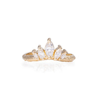 Crown of Hope - 14k Gold Marquise Lab-Grown Diamond Ring