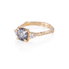 You, Me & Magic 2ct Grey Diamond Engagement Ring - 14k Gold Twig Band
