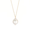 Teardrop Pearl Necklace 14k Gold Necklace - Video cover