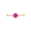 Thumbnail of Love is All 0.5ct Pink Sapphire Engagement Ring - 14k Gold Twig Band