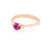 Love is All 0.5ct Pink Sapphire Engagement Ring - 14k Gold Twig Band