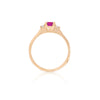 Thumbnail of Love is All 0.5ct Pink Sapphire Engagement Ring - 14k Gold Twig Band