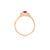 Love is All 0.5ct Pink Sapphire Engagement Ring - 14k Gold Twig Band