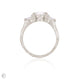 Angled view of the One in a Trillion 2.4ct Lab-Grown Oval Diamond Engagement Ring in 14k white gold, showing the light-catching facets of the stone.