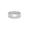 Thumbnail of Hawthorn Bark Men's Wedding Ring - 14k Polished White Gold (Wide Band) - Video cover