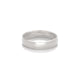 Thumbnail of Hawthorn Bark 5.95mm Men's Wedding Ring - 14k Polished White Gold (Wide Band)