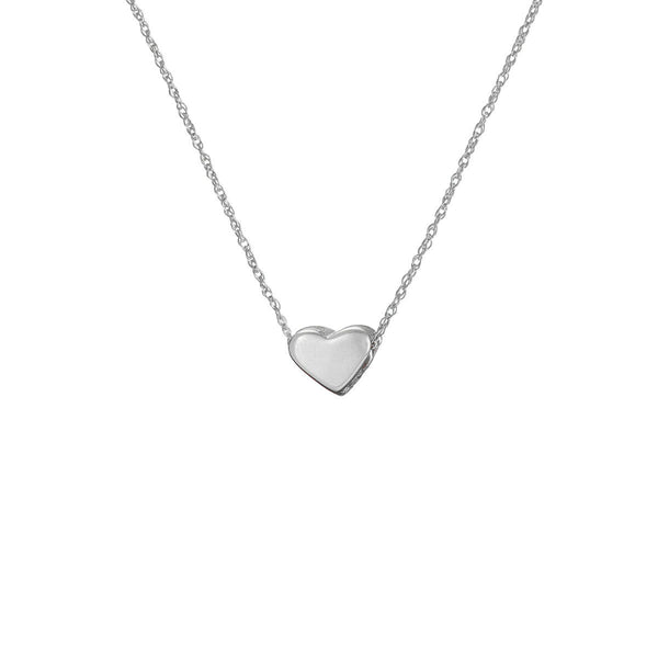 You Are My Heart Necklace - 14k White Gold