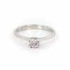 Thumbnail of Darling 0.5ct Diamond Engagement Ring - 14k White Gold Polished Band - Video cover