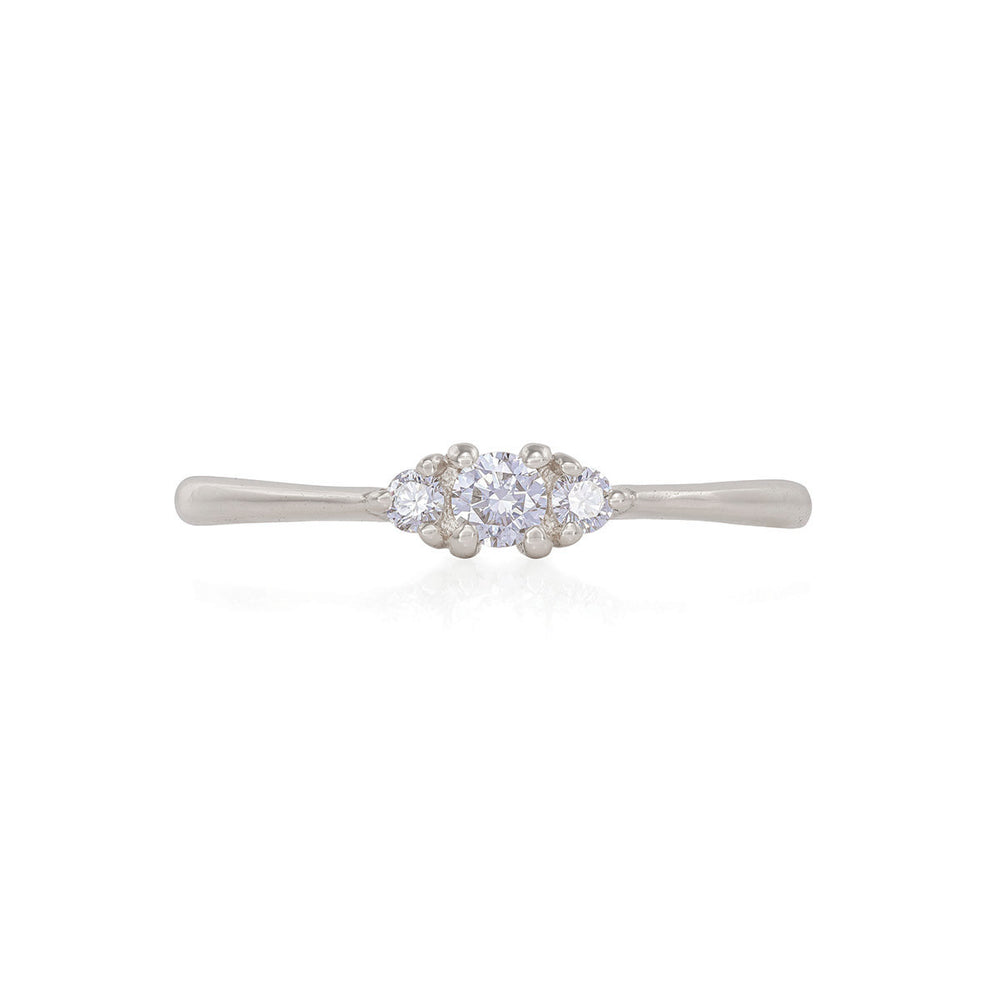 Dreamers of Dreams - 14k Polished White Gold Diamond Ring