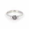 Thumbnail of Love is All 0.5ct Grey Diamond Engagement Ring - 14k White Gold Polished Band - Video cover