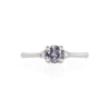 Thumbnail of Love is All 0.5ct Grey Diamond Engagement Ring - 14k White Gold Polished Band