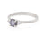 Love is All 0.5ct Grey Diamond Engagement Ring - 14k White Gold Polished Band