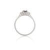 Thumbnail of Love is All 0.5ct Grey Diamond Engagement Ring - 14k White Gold Polished Band