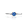 Thumbnail of Love is All 0.5ct Blue Sapphire Engagement Ring - 14k White Gold Polished Band