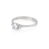 Thumbnail of Love is All 0.5ct Diamond Engagement Ring - 14k White Gold Polished Band