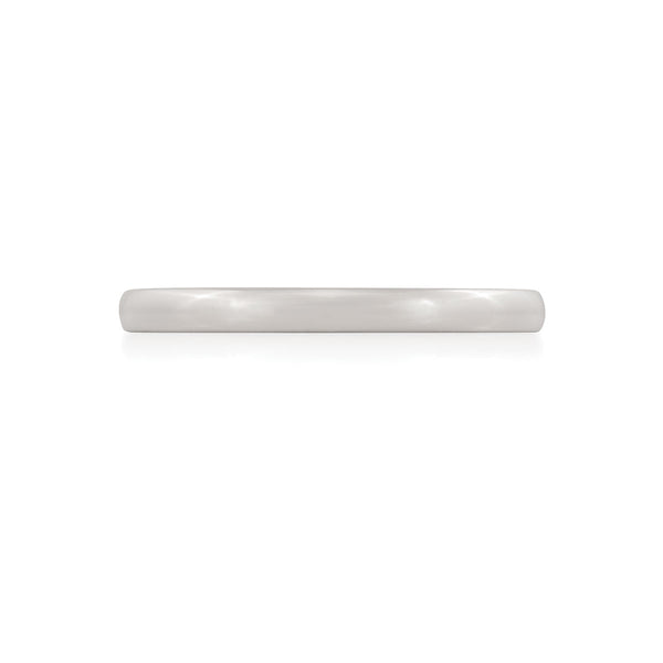 Alternative view of Timeless Love 2mm Polished Wedding Band - 14k White Gold