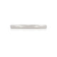 Side profile of the Timeless Love 2mm Wedding Band in 14k white gold, showcasing the polished finish and curved edge.