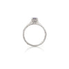 Thumbnail of Darling 0.5ct Grey Diamond Engagement Ring - 14k White Gold Twig Band