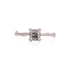 Thumbnail of Darling 0.5ct Grey Diamond Engagement Ring - 14k White Gold Twig Band