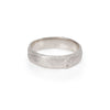 Thumbnail of Hawthorn Bark Men's Wedding Ring - 14k White Gold (Wide Band)