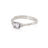 Thumbnail of Love is All 0.5ct Lab-Grown Diamond Engagement Ring - 14k White Gold Twig Band