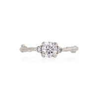 Love is All 0.5ct Lab-Grown Diamond Engagement Ring - 14k White Gold Twig Band