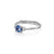 Love is All 0.5ct Blue Sapphire Engagement Ring - 14k White Gold Twig Band