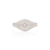 Thumbnail of North Star Diamond Original Signet Ring - 14k White Gold