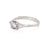 You, Me & Magic 1ct Grey Diamond Engagement Ring - 14k White Gold Twig Band