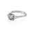 You, Me & Magic 2ct Grey Diamond Engagement Ring - 14k White Gold Twig Band