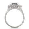 You, Me & Magic 2ct Grey Diamond Engagement Ring - 14k White Gold Twig Band