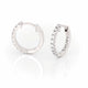 Thumbnail of Today Lab Grown Diamond Eternity Huggies - 14k White Gold Earrings