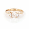 Georgian 1ct Lab-Grown Diamond Engagement Ring - 14k Gold Polished Band - Video cover