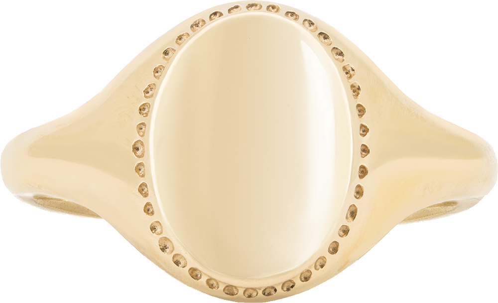 Blank signet ring